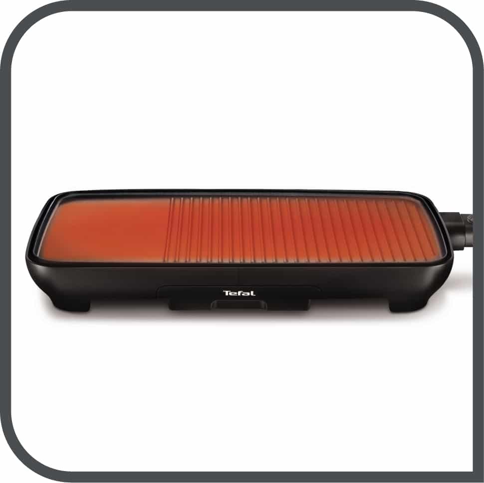 Tefal Grill / Plancha Malaga 2/3 grill 1/3 plancha TG3918 - Afbeelding 3