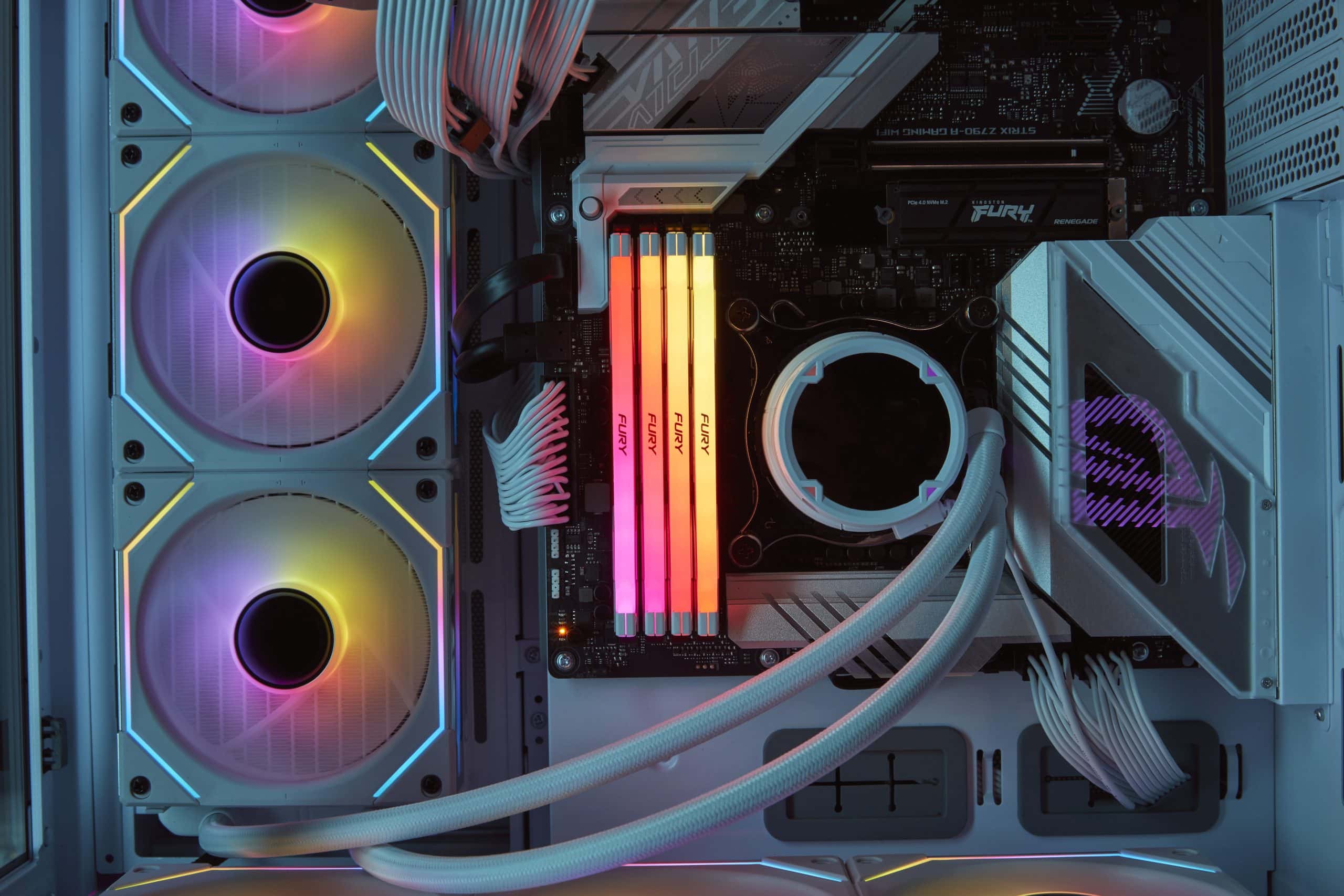 Kingston Technology FURY 32GB 6400MT/s DDR5 CL32 DIMM Renegade RGB White XMP - Afbeelding 6
