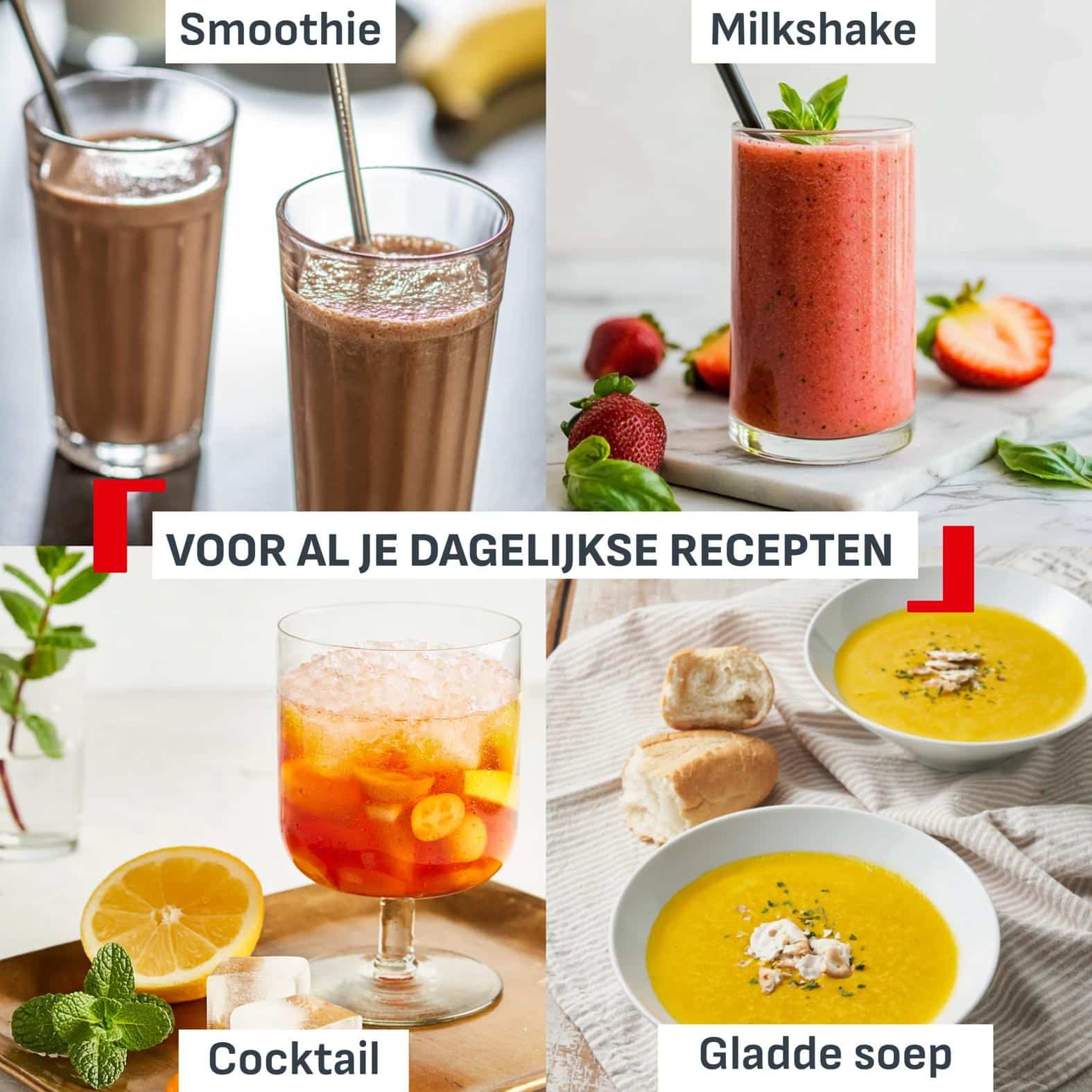 Tefal Blendforce 3 BL5958 Blender met glazen kan - 2 snelheden en pulsfunctie - 1,25 L - Afbeelding 2