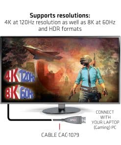 CLUB3D DisplayPort 1.4 Active Optical Cable Unidirectional 4K120Hz 8K60Hz M/M 20m/65.62ft - Afbeelding 4