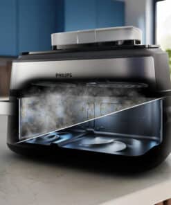 Philips 5000 series NA565/02 Megabasket met Stoomfunctie – Enkele mand of Dubbele Mand - SteamClean – 9,5L – Tot 8 Personen – Inclusief Tang - Afbeelding 8