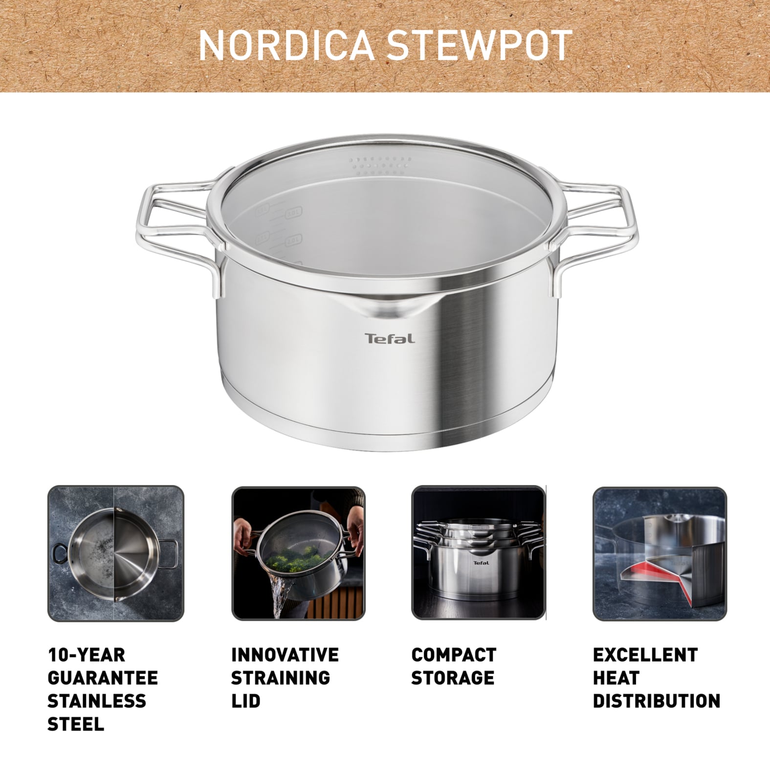 Tefal Nordica soeppan - 5 L - inductie - Afbeelding 2