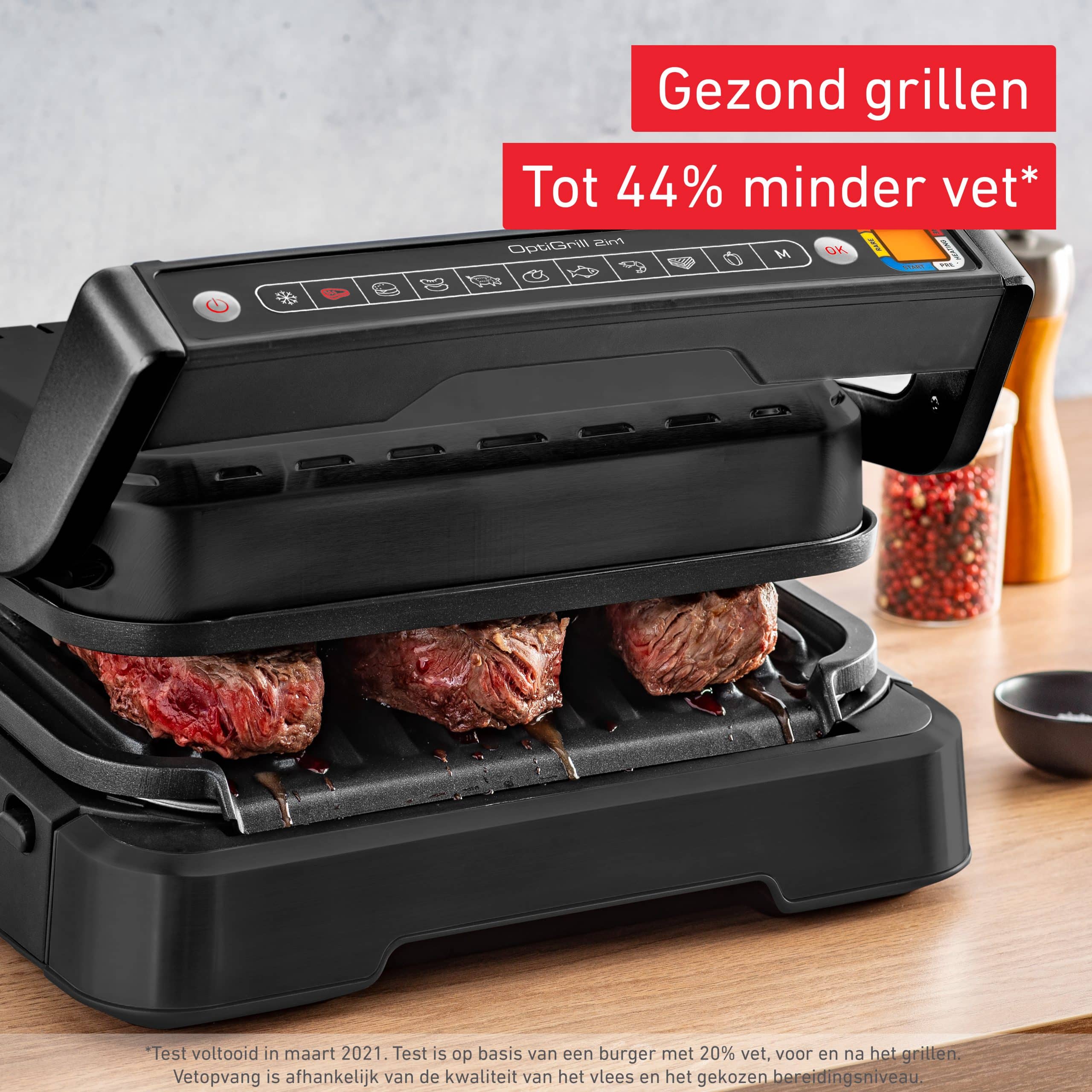 Tefal OptiGrill 4in1 OptiGrill 4-in-1 GC7748 intelligent grill voor complete maaltijden zwart - Afbeelding 6