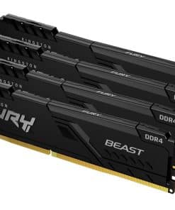 Kingston Technology FURY Beast 128GB 3200MT/s DDR4 CL16 DIMM (Kit van 4) Black