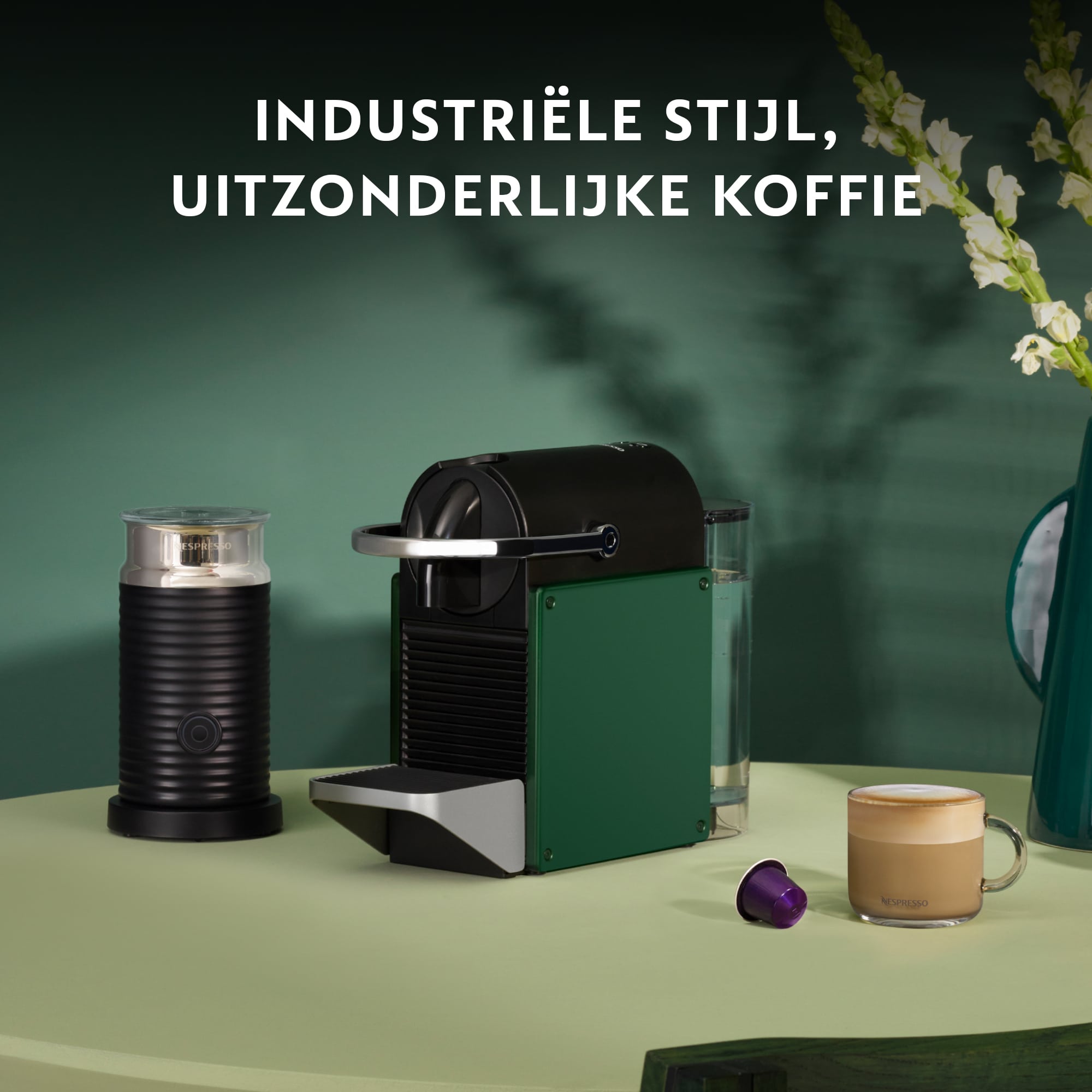 Krups Pixie XN3063 koffiemachine, donkergroen - Afbeelding 4
