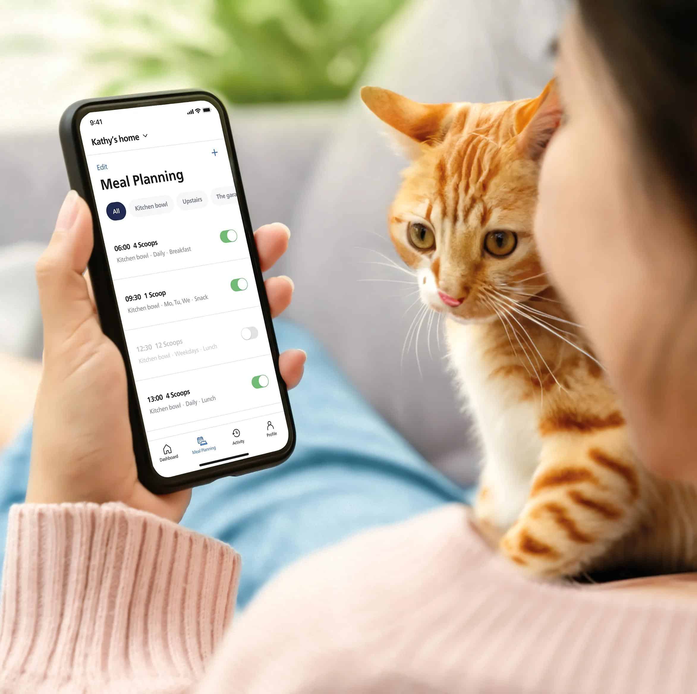 Philips 3000 series Smart Feeder 3000-serie met maaltijdplanning PET automatische voerautomaten - Afbeelding 3