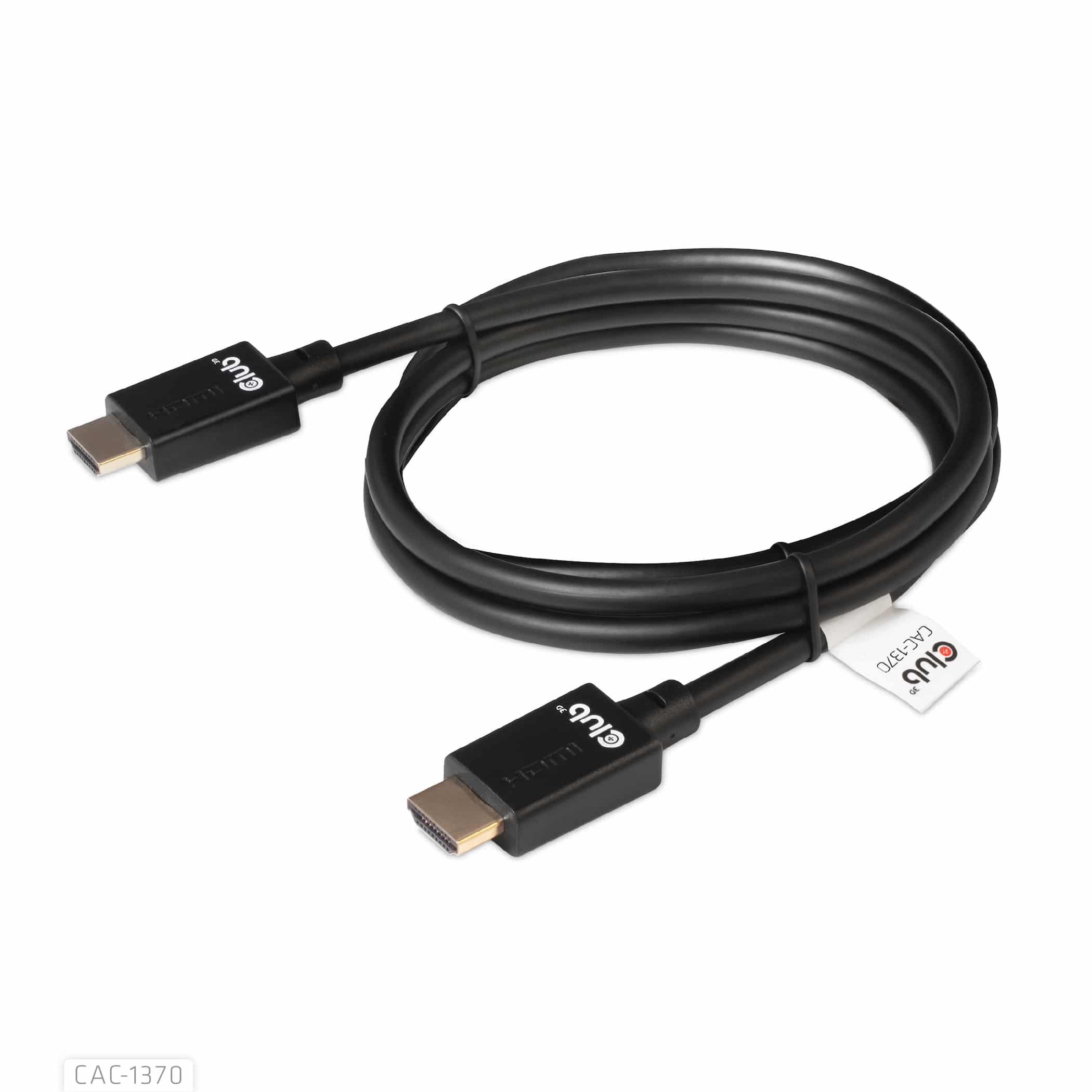 CLUB3D Ultra High Speed HDMI2.1 gecertificeerde kabel 4K120Hz, 144Hz 48Gbps M/V 1.5M - Afbeelding 5