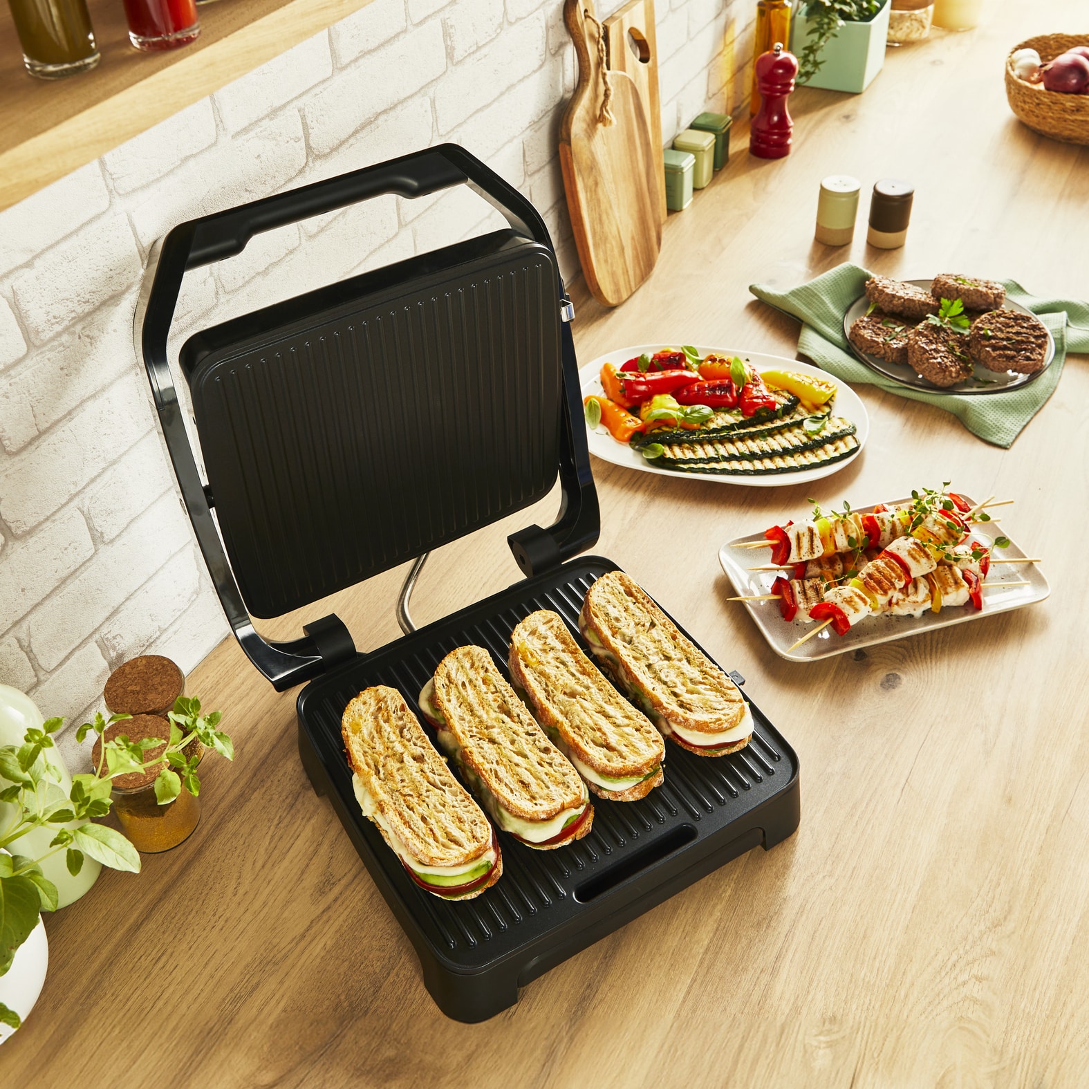 Tefal Inicio Classic Inox GC271D paninimaker & grill - Afbeelding 6