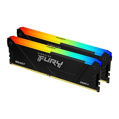Kingston Technology FURY Beast 64GB 3600MT/s DDR4 CL18 DIMM (Sets van 2) RGB
