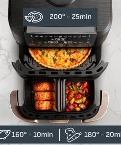 Tefal Ever Fry Trio Air fryer met 3 kookzones - Infraroodtechnologie - 12 L EY968FE0 - Afbeelding 7