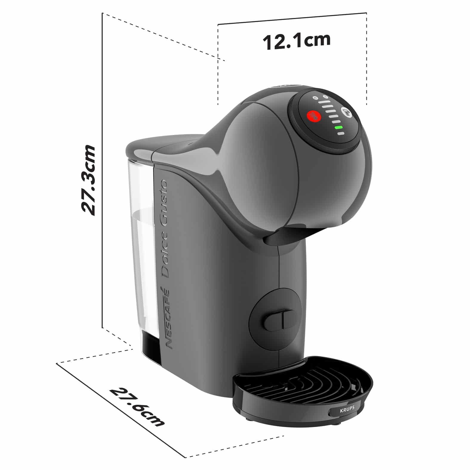 Krups Genio S KP243B automatische koffiemachine voor capsules antraciet - Afbeelding 6