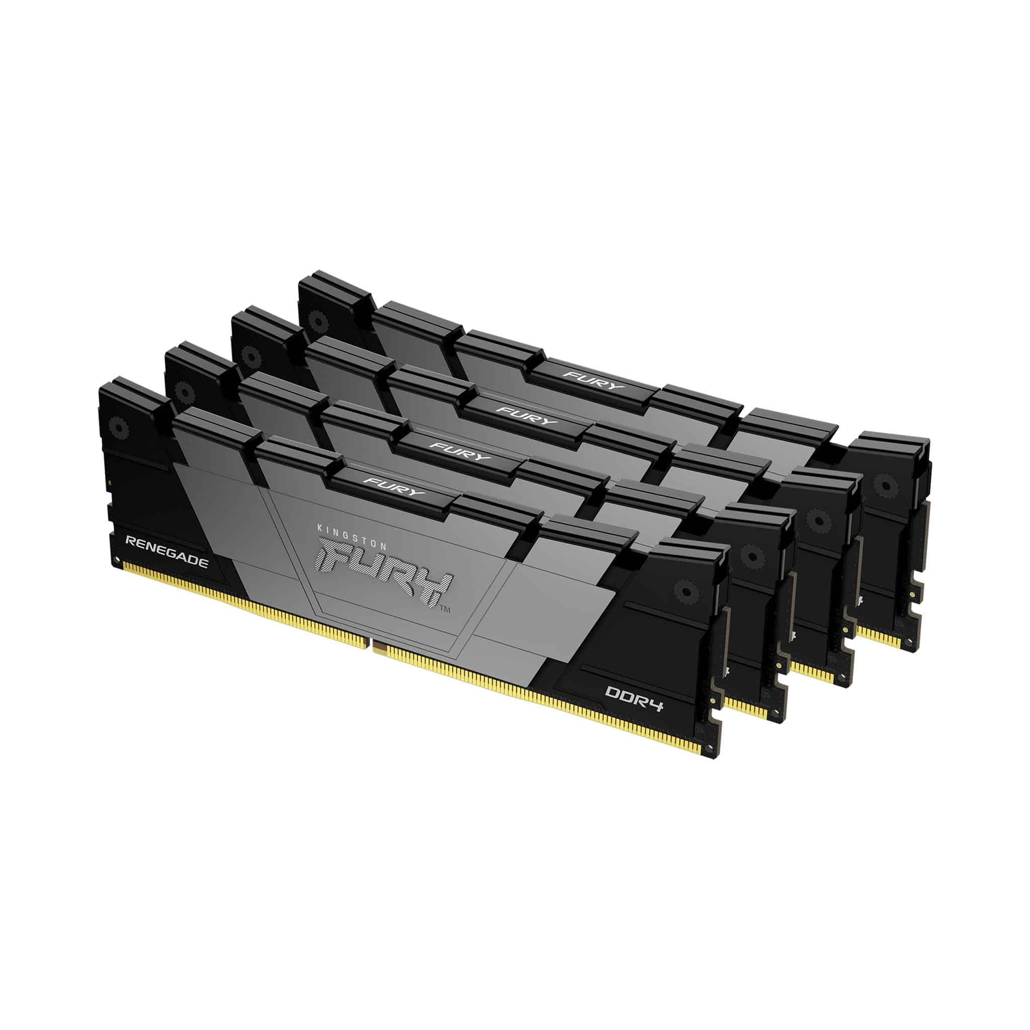 Kingston Technology FURY 32GB 3200MT/s DDR4 CL16 DIMM (set van 4) Renegade Zwart