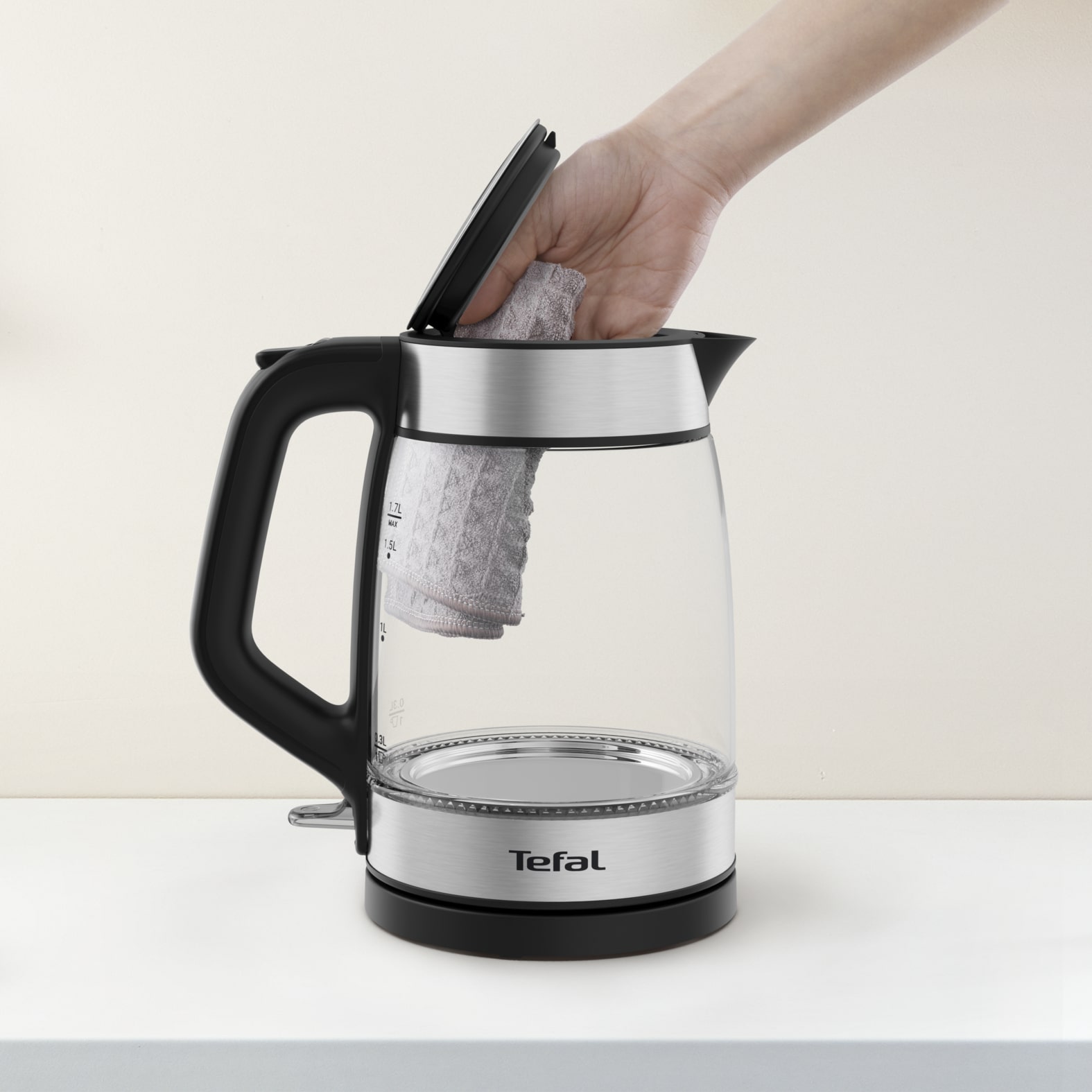 Tefal Glass Kettle KI6058 1,7L waterkoker - Afbeelding 5