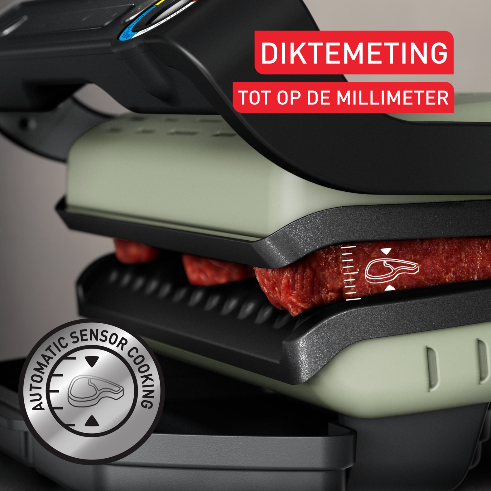 Tefal OptiGrill Eco Design OptiGrill GC71EL Intelligente contactgrill - Keramische platen - 6 automatische programma's - Afbeelding 4