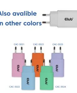 CLUB3D 2-Pack USB C Charger 30 Watt Whit - Afbeelding 6