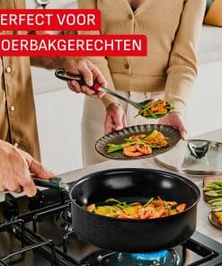 Tefal Excellence Ceram hapjespan 24 cm + deksel - Afbeelding 4