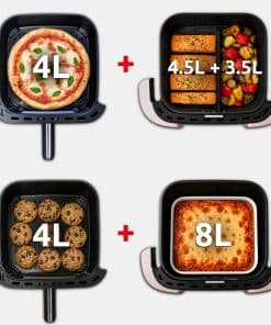 Tefal Ever Fry Trio Air fryer met 3 kookzones - Infraroodtechnologie - 12 L EY968FE0 - Afbeelding 8