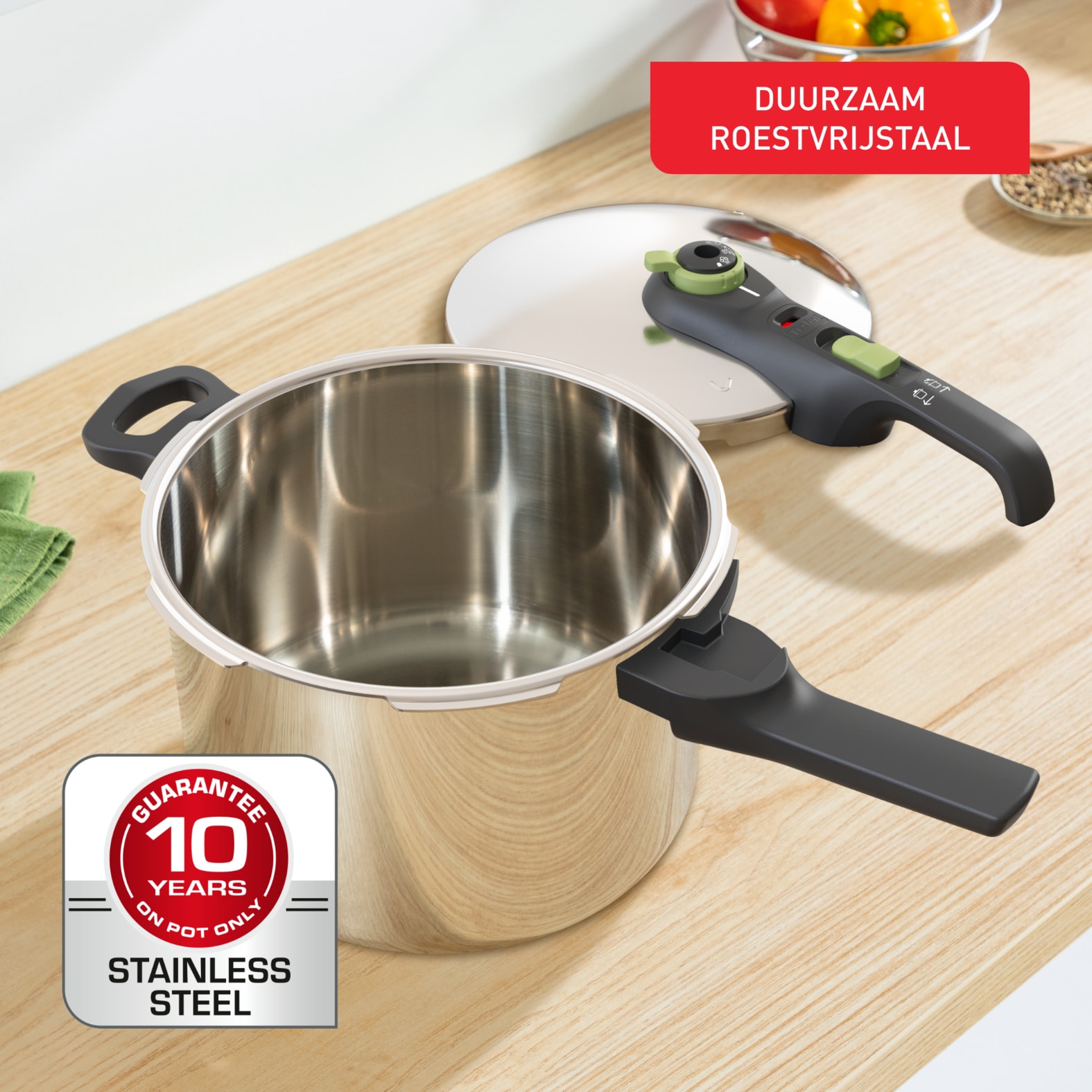 Tefal Secure Trendy Secure 5 Trendy snelkookpan 6L met stoommand - inductie - Afbeelding 7