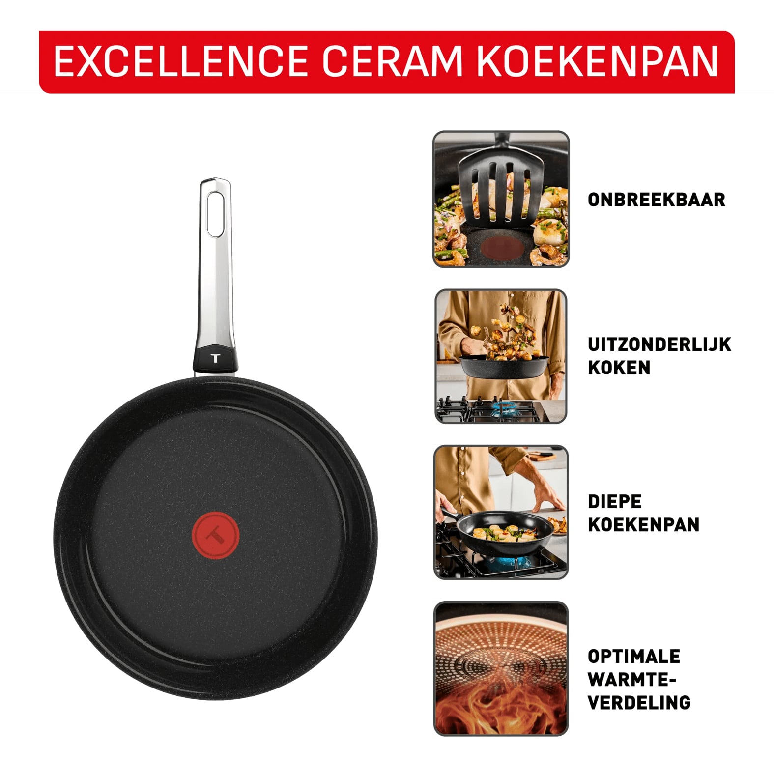 Tefal Excellence Ceram koekenpan 30 cm