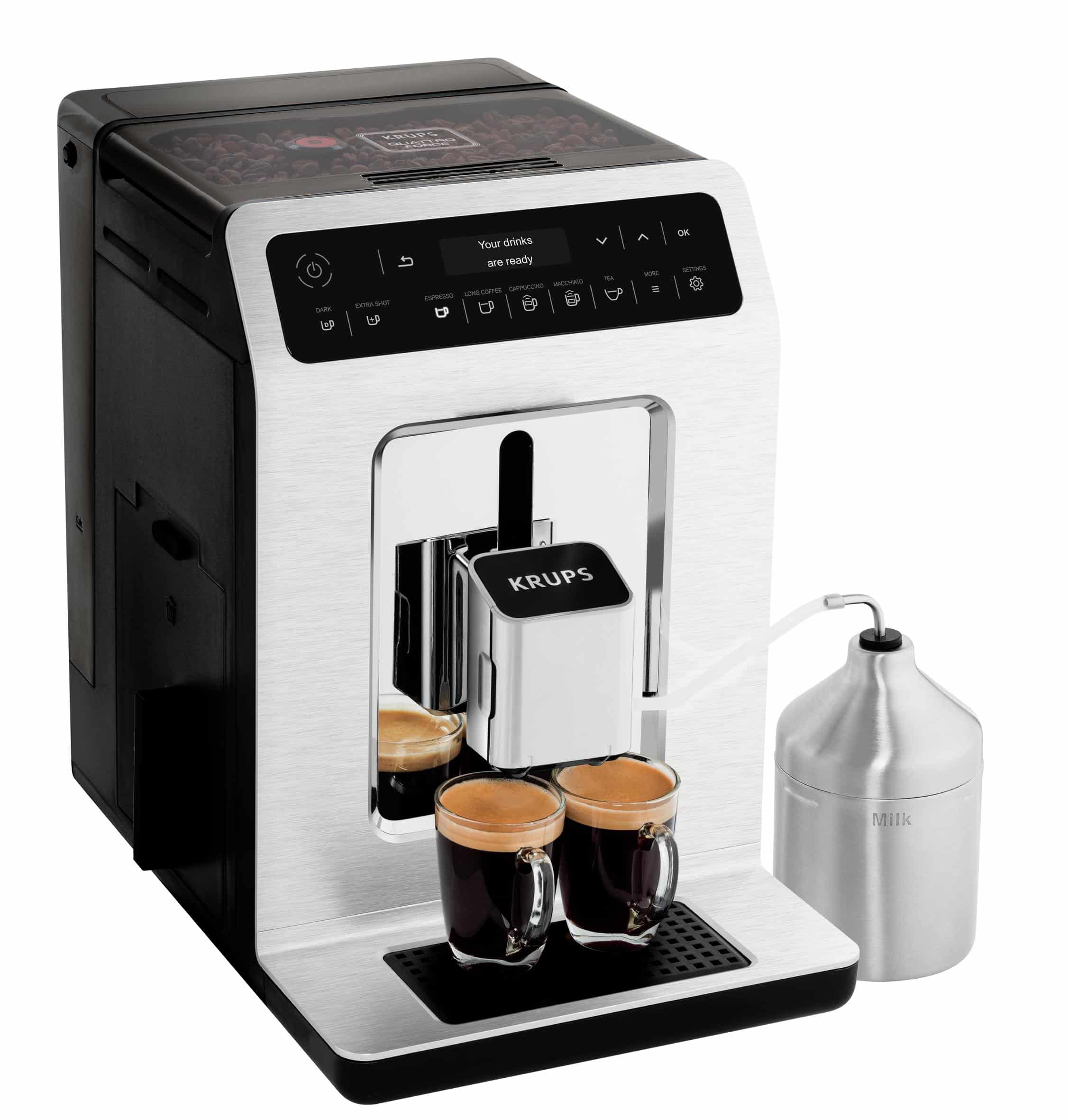 Krups Evidence volautomatische espressomachine - Chrome EA891C - Afbeelding 3