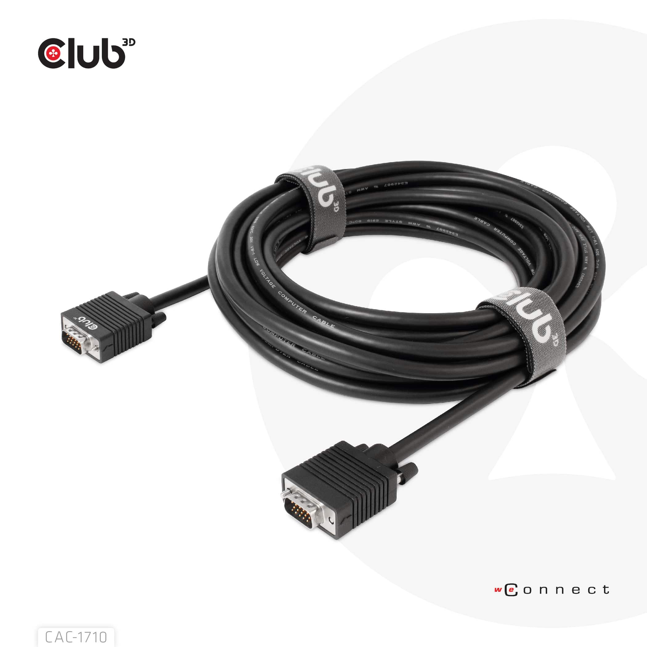 CLUB3D VGA Cable Bidirectional M/M 10m/32.8ft 28AWG - Afbeelding 6