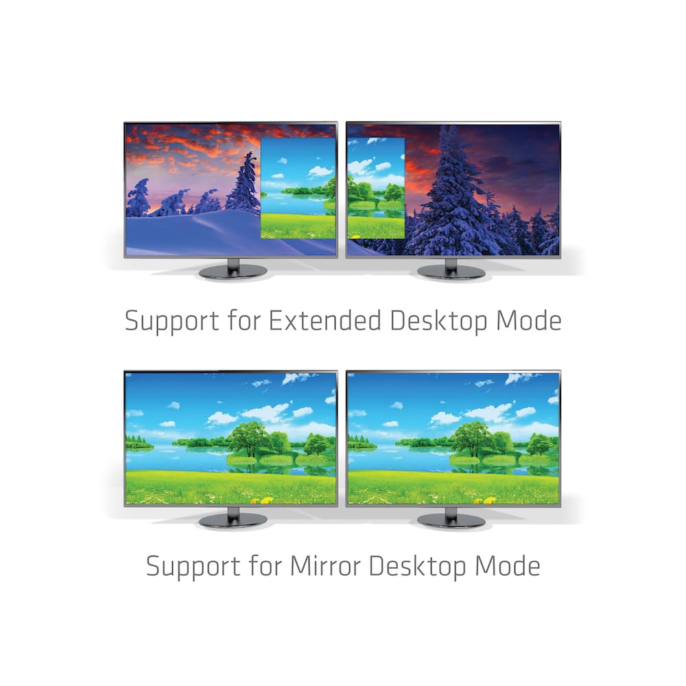 CLUB3D USB3.2 Gen2 Type-C(DP Alt-Mode) to DisplayPort Dual Monitor 4K60Hz M/F MST hub - Afbeelding 5