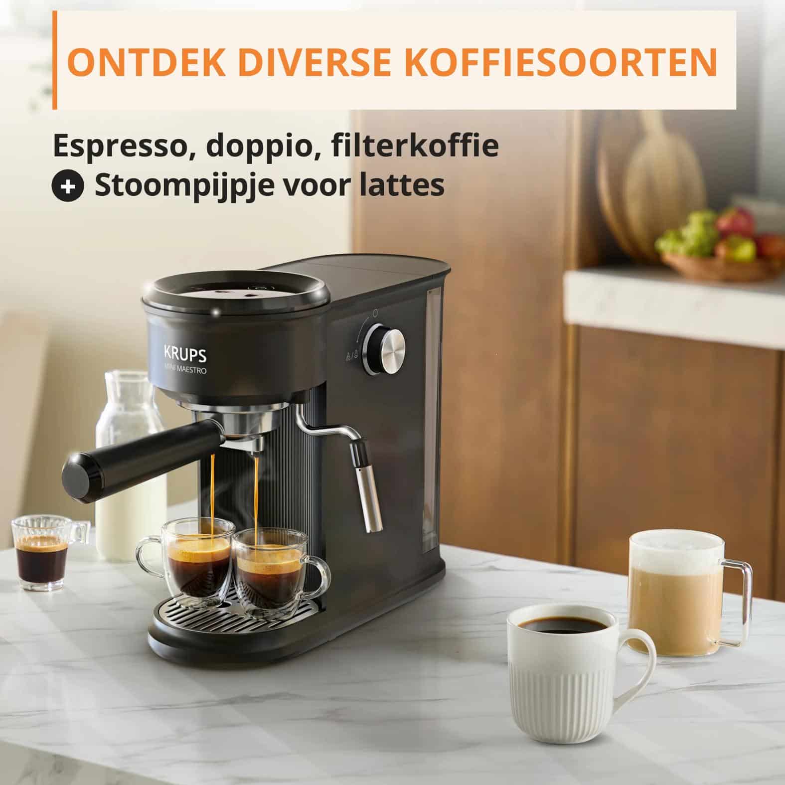 Krups Mini Maestro XP3508 Espressomachine - Pistonmachine - Afbeelding 4