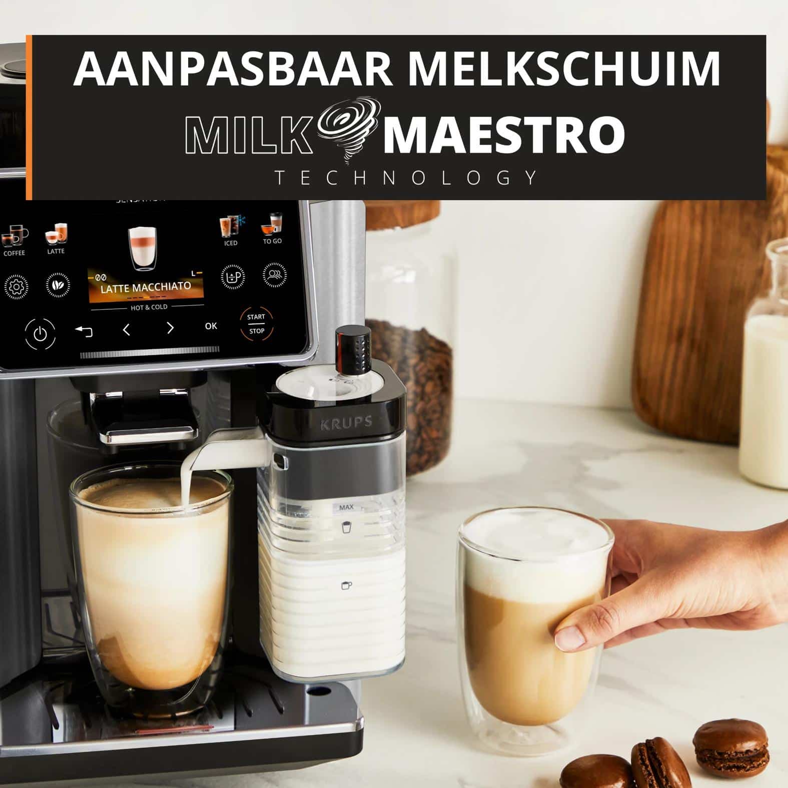Krups Sensation Elite Hot & Cold EA918G volautomatische koffiemachine - Afbeelding 5