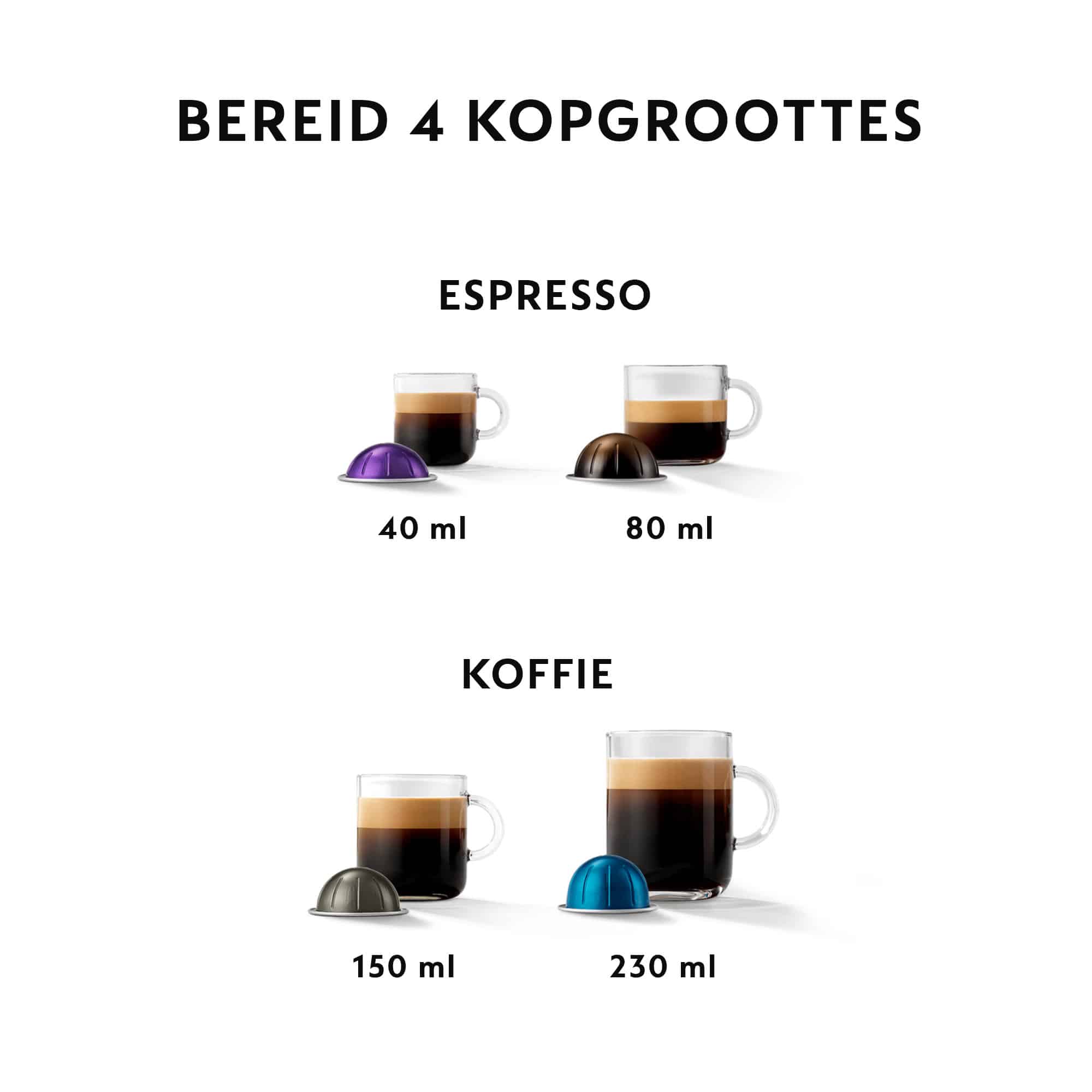Krups Vertuo Pop Coconut White met Aeroccino XN9211 koffiecupmachine - Afbeelding 5