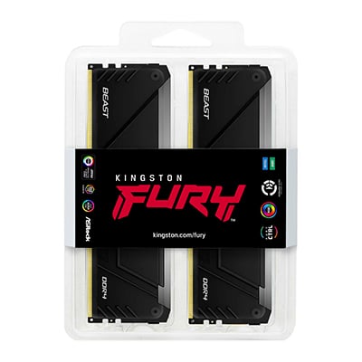 Kingston Technology FURY Beast 32GB 3200MT/s DDR4 CL16 DIMM (Sets van 4) RGB - Afbeelding 3
