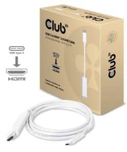 CLUB3D USB C to HDMI 2.0 UHD Cable Active 1.8 M./5.9 Ft. - Afbeelding 2