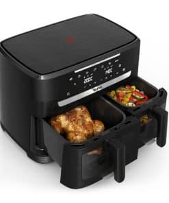 Tefal Ever Fry Dual XXL Dubbele air fryer met infraroodtechnologie - 7 programma's - 11L EY9478E0