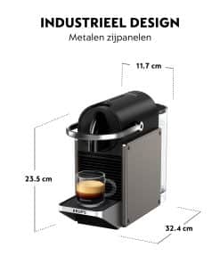 Krups Pixie XN306T koffiemachine, titan - Afbeelding 5