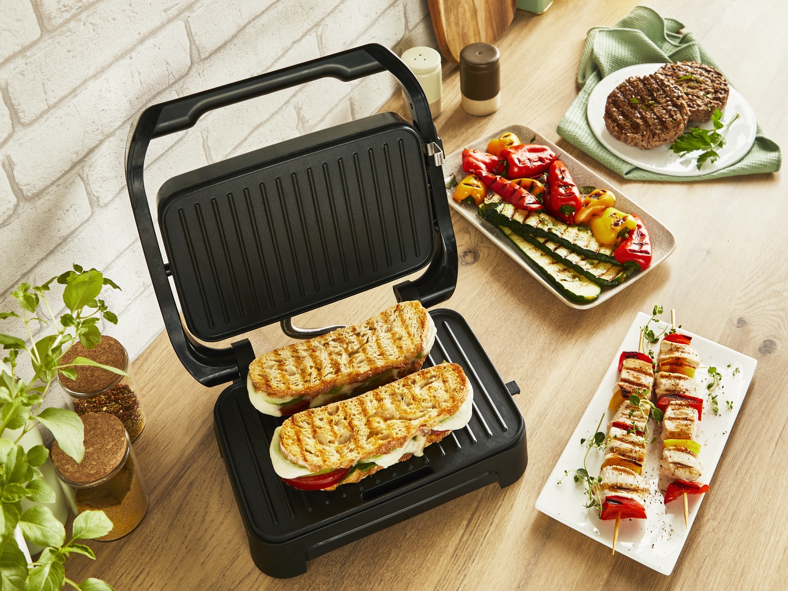 Tefal Inicio Compact GC270D paninimaker & grill - Afbeelding 4