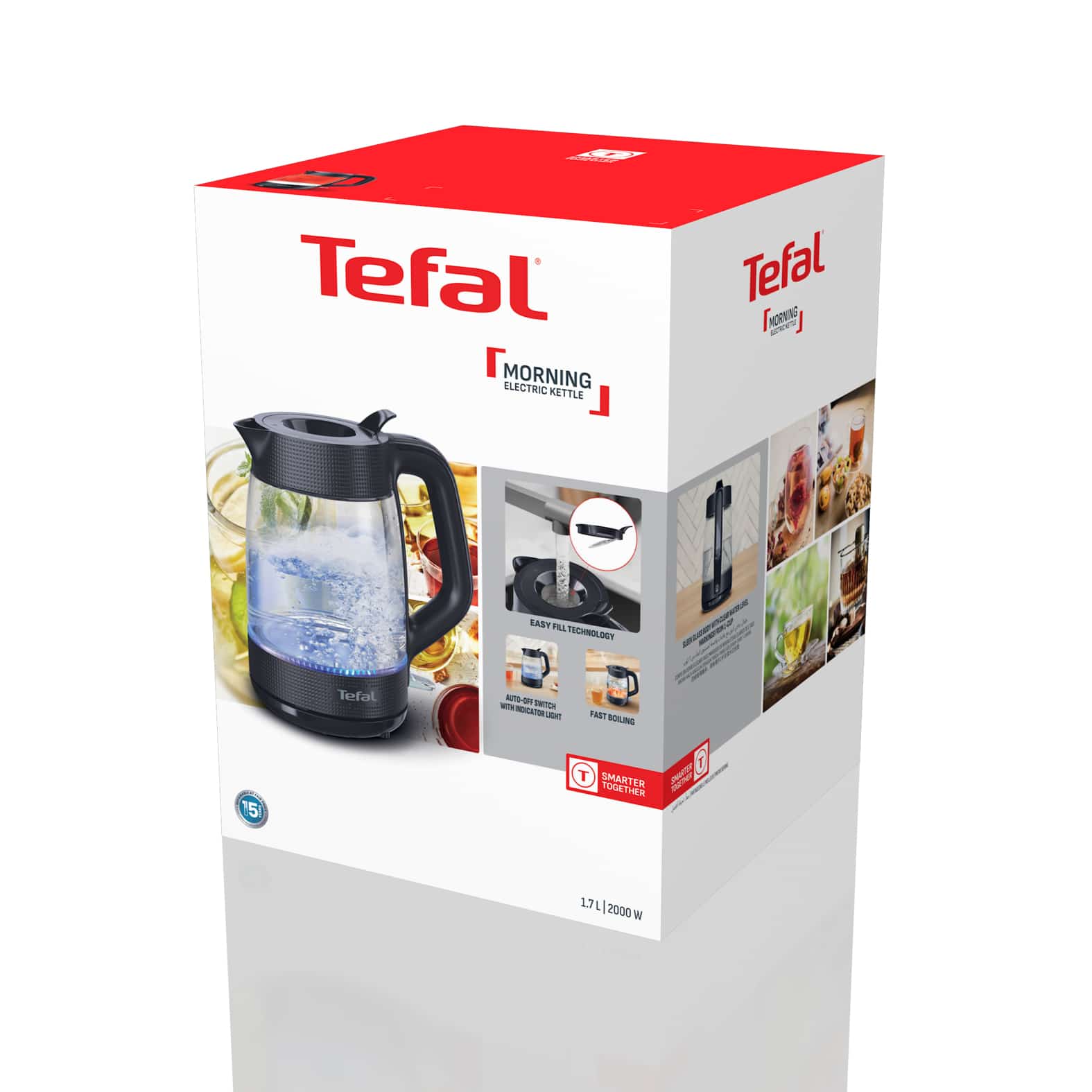 Tefal Morning Glass KO2G08 1,7 L waterkoker - Afbeelding 2