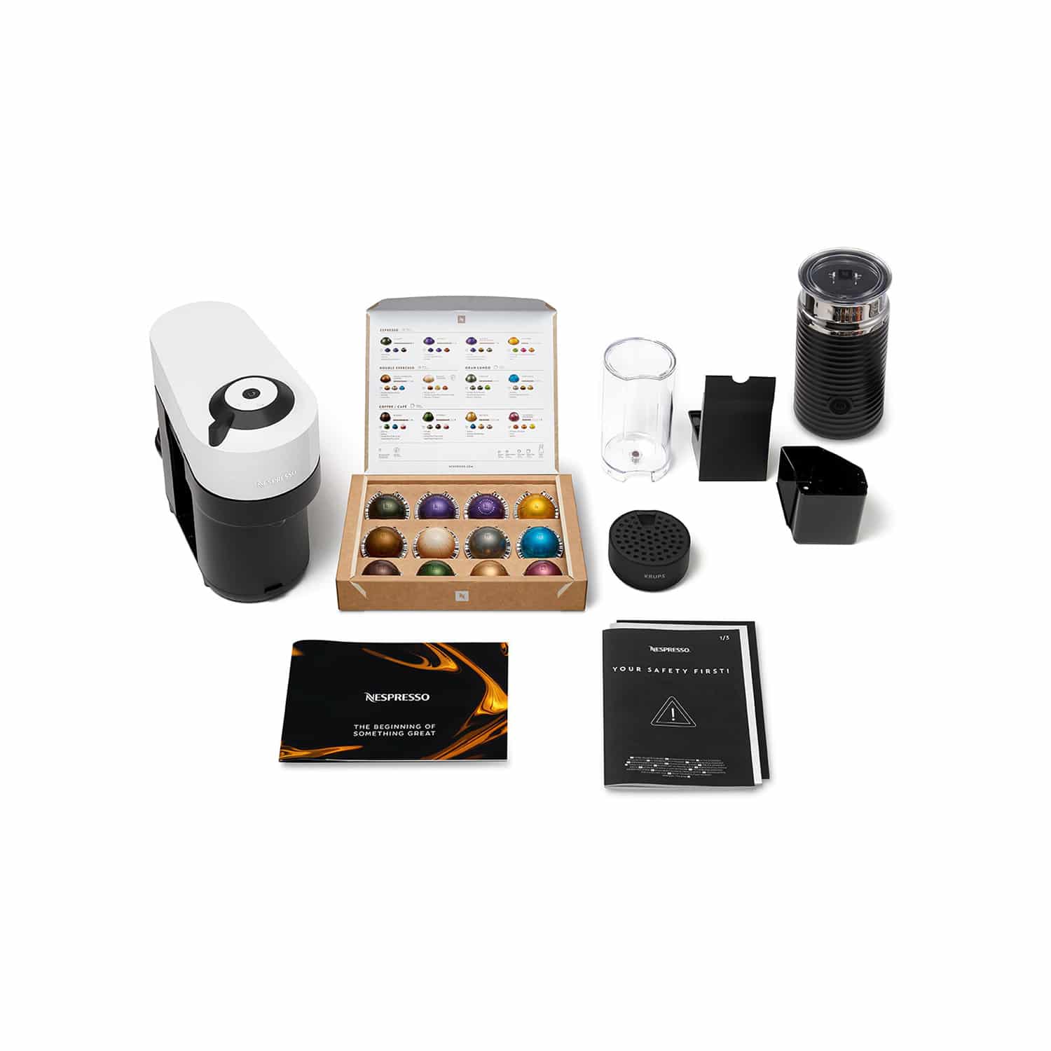Krups Vertuo Pop Coconut White XN9201 koffiecupmachine - Afbeelding 2