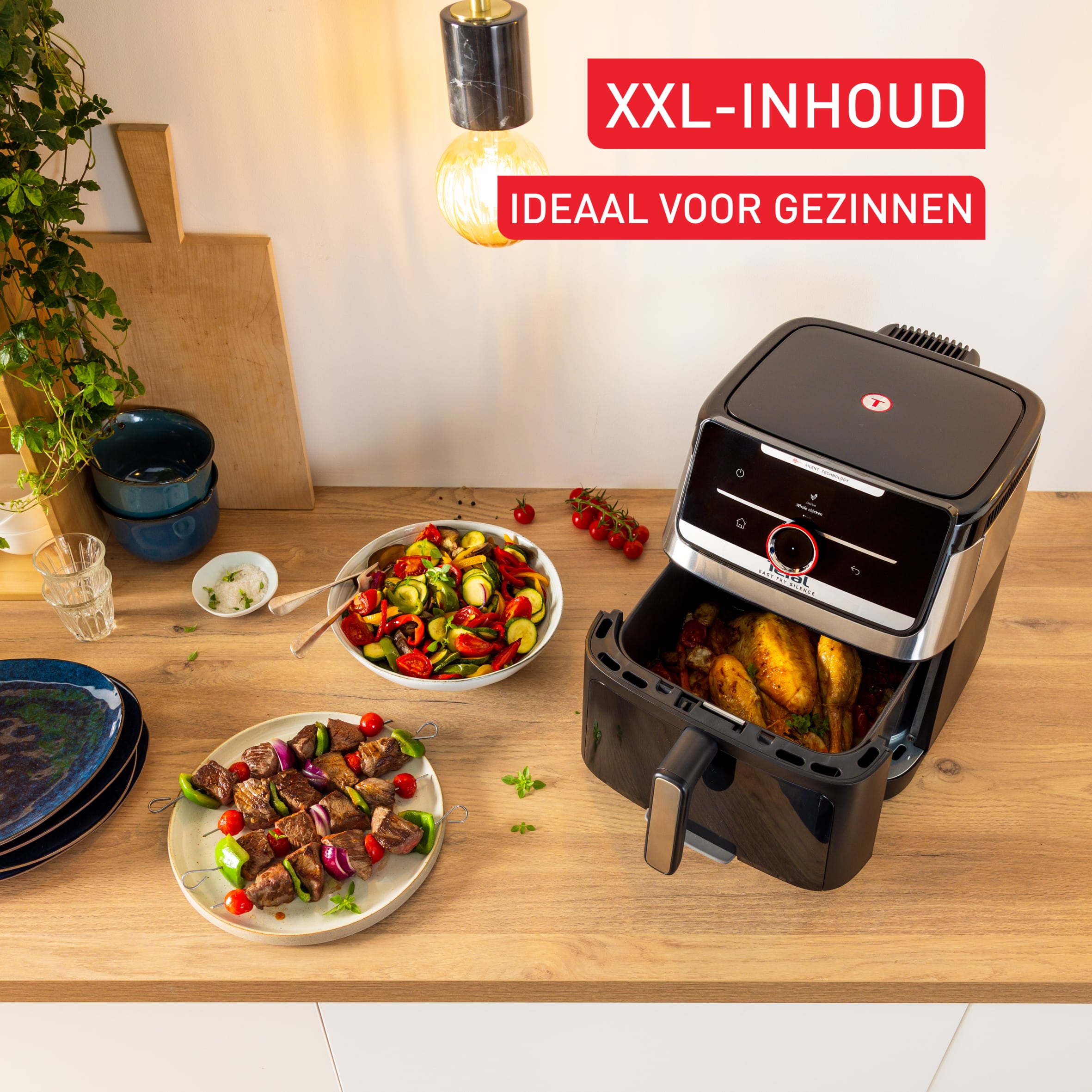 Tefal Easy Fry Smart & Silence XXL EY876D Stille air fryer met kijkvenster - Smart Assist - 7 L - Afbeelding 8