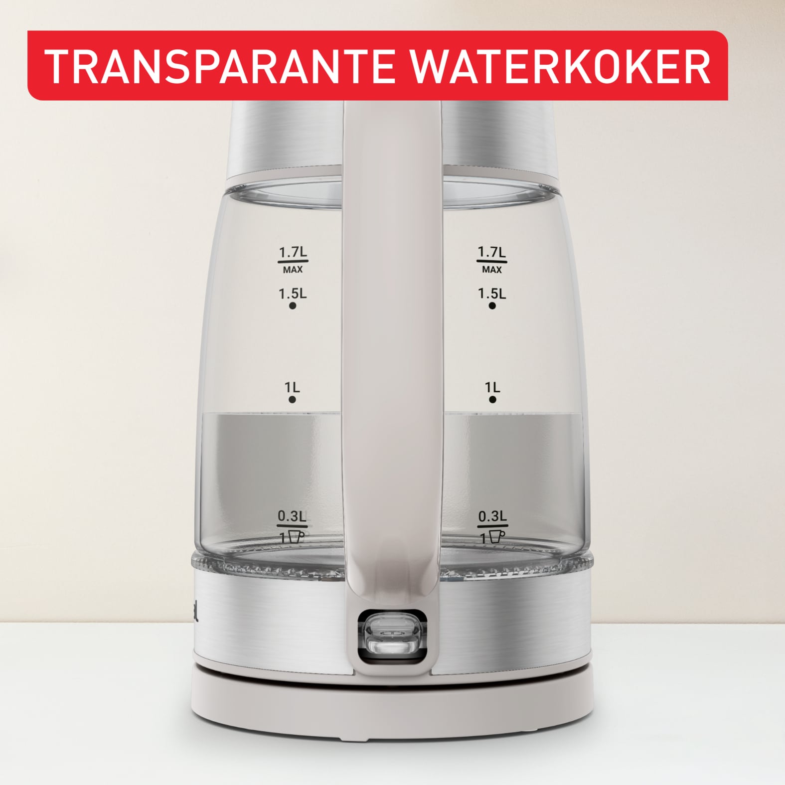 Tefal Glass Kettle KI605B glazen waterkoker - Afbeelding 4